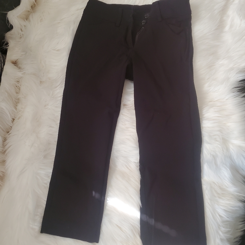 Black Dressy Super Stretchy Capris